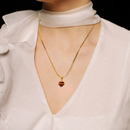Colgante Y Collar DE Rubi DEL Sagrado Corazon