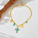 Collar de Cruz de Turquesa
