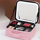 Cofre de maquillaje con espejo LED